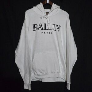 NWOT Brian Lichtenberg BLTEE Made in USA Pullover Hoodie Ballin' Paris White XL*